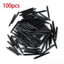 100 шт Новые портативные дуарбли высшего качества Средние черные пластиковые мягкие дротики стебли метание игрушка игра для БОРОН Крытый