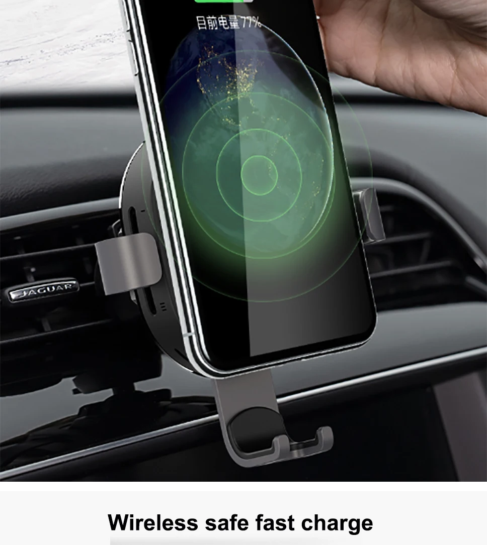 70mai автомобильное беспроводное зарядное устройство, Кронштейн для мобильного телефона, автомобильная розетка, универсальная навигация, поддержка рамки, Беспроводная зарядка для iPhone Xiaomi