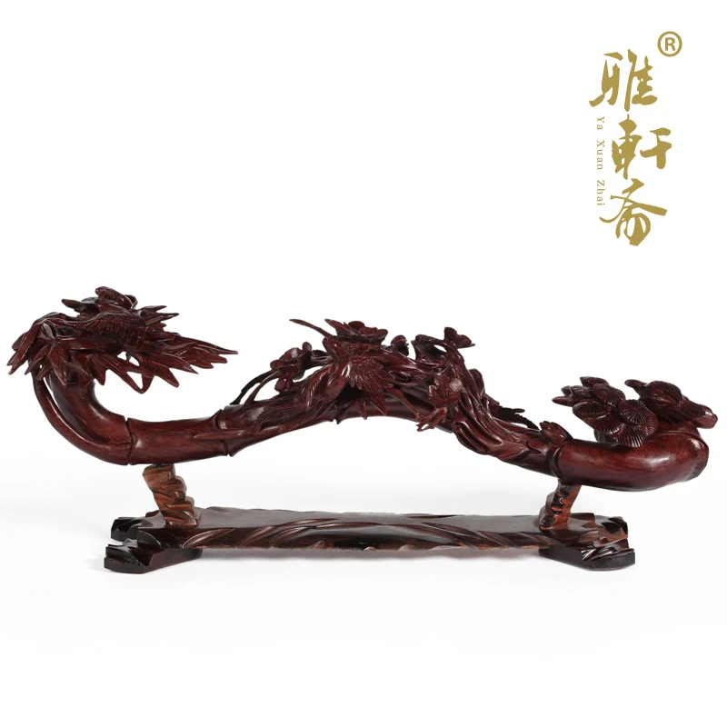 

[TZ] wood carving crafts mahogany wood Jaipur Ruyi boutique business gifts Shochiku Ruyi ornaments