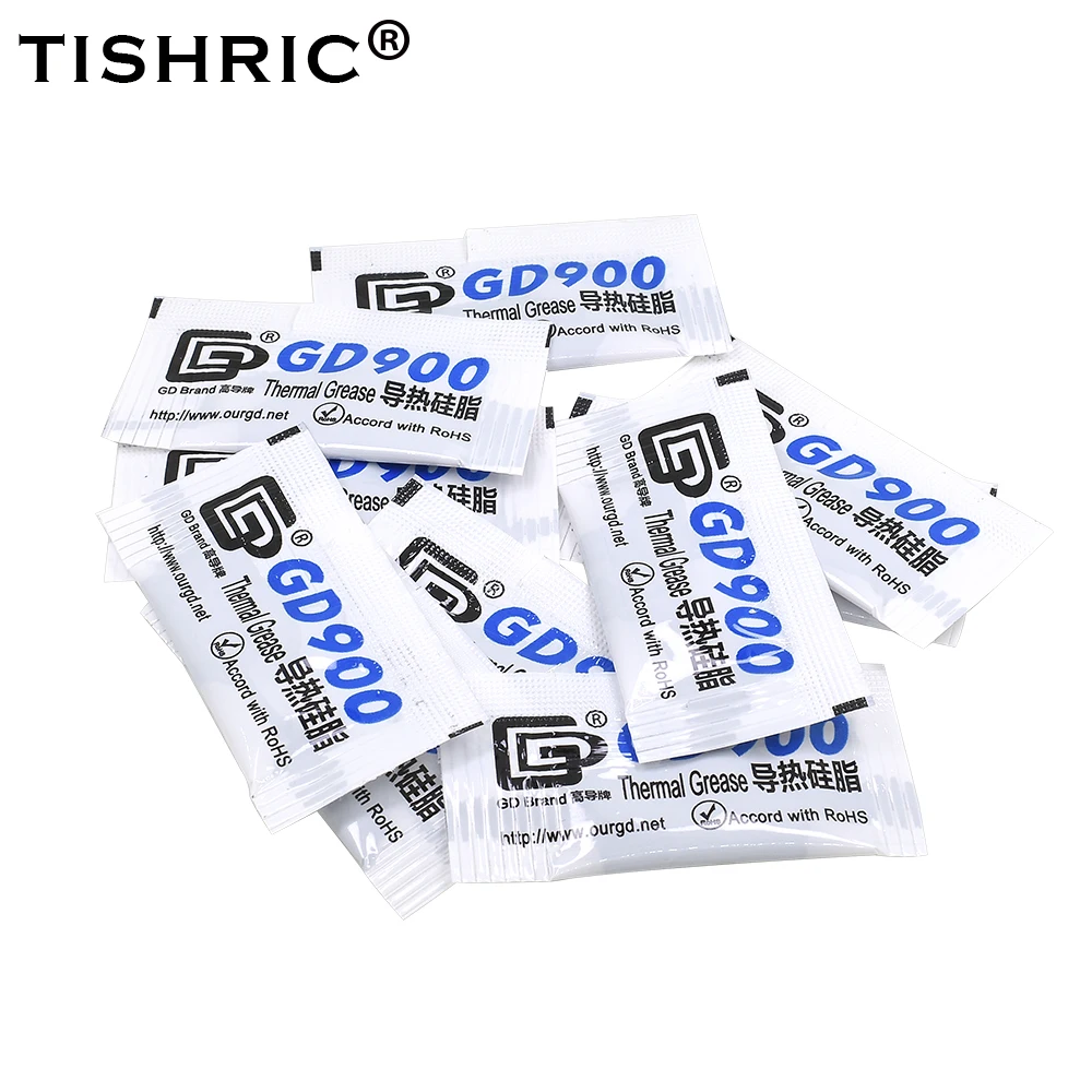 TISHRIC 10/50 шт. Термопаста GD900 для процессоров штукатурка радиатора жидкий