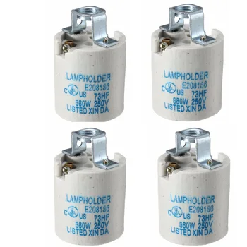 

E27 Ceramic Lamp Holder Light Socket Base Accessory Screw Cap Adapter Converter For Retro Vintage Edison Bulb Lamp
