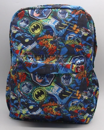 Лот стиль флэш школьная сумка цвет рюкзак для ноутбука с рисунком Comics Superhore Наплечные дорожные сумки для работы досуг модная сумка - Цвет: Batman B