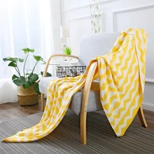 LYN&GY Winter Knitted Blankets Blue Dark Yellow Gray Throws Blanket Decorative Bedroom Plaid on the Bed Cobertor Sofa Bed Cover LYN&GY Winter Knitted Blankets Blue Dark Yellow Gray Throws Blanket Decorative Bedroom Plaid on the Bed Cobertor Sofa Bed Cover