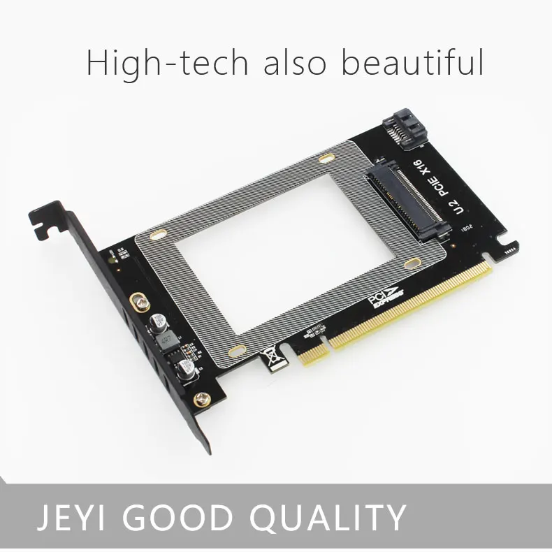 JEYI U2BOX+ U2X16 U.2 SFF-8639 адаптер PCIe U2 2,5 'SSD PCI-E X4 X16 intel PCIe3.0 PCI-E3.0 GEN3 M-KEY b-ключ карта AHCI Dual power