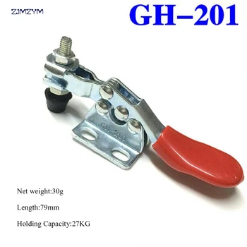 

Holding Capacity 27kg Quick Release Toggle Clamp GH-201 Horizontal Hand Tool For Fixing Workpiece