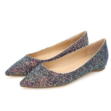 Новые модные женские туфли на плоской подошве; пикантные женские туфли на низком каблуке с острым носком; женские туфли на плоской подошве; весенние вечерние туфли на плоской подошве