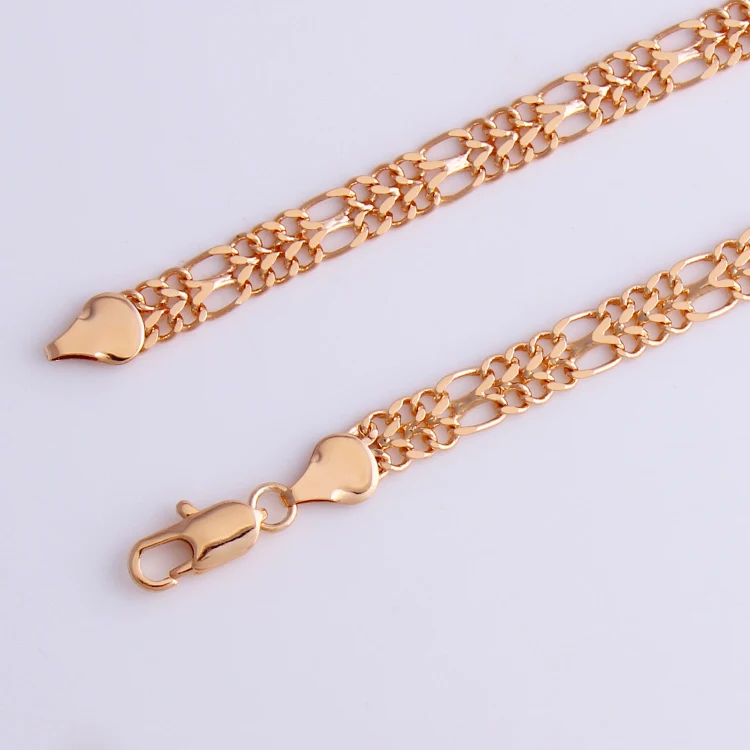Fansheng бренд DIY цепи ожерелье для мужчин/женщин ювелирные изделия розовое золото цвет 55 см