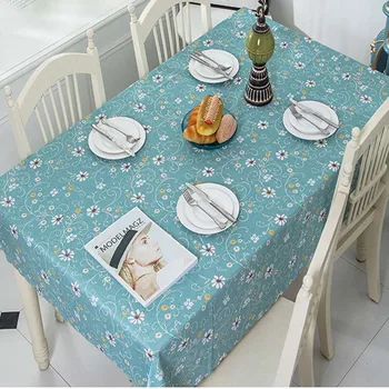 

BALLE PVC Waterproof Table Covers Rectangular Tablecloth for Dining Table