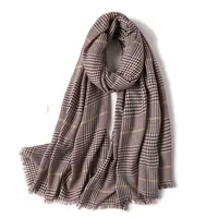 Hot 2025 Fashion Cashmere Scarves Women Winter Thick Warm Wool Scarf Shawl Wrap Bandana Poncho Pashmina Hijab Foulard Femme