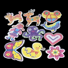 10 шт. головоломка Pegboards узоры с цветной бумагой для 5 мм бусины Хама перлер DIY Дети Ремесло пластик трафарет ребенок предохранитель игрушечные бусинки