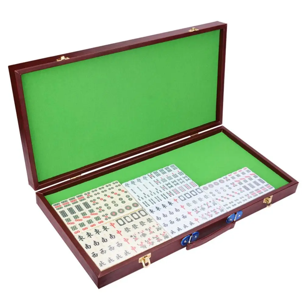 

Hot Mini Mahjong Table Folding Storage Chinese Mahjong Game Tables Travel Board Game Indoor Entertainment