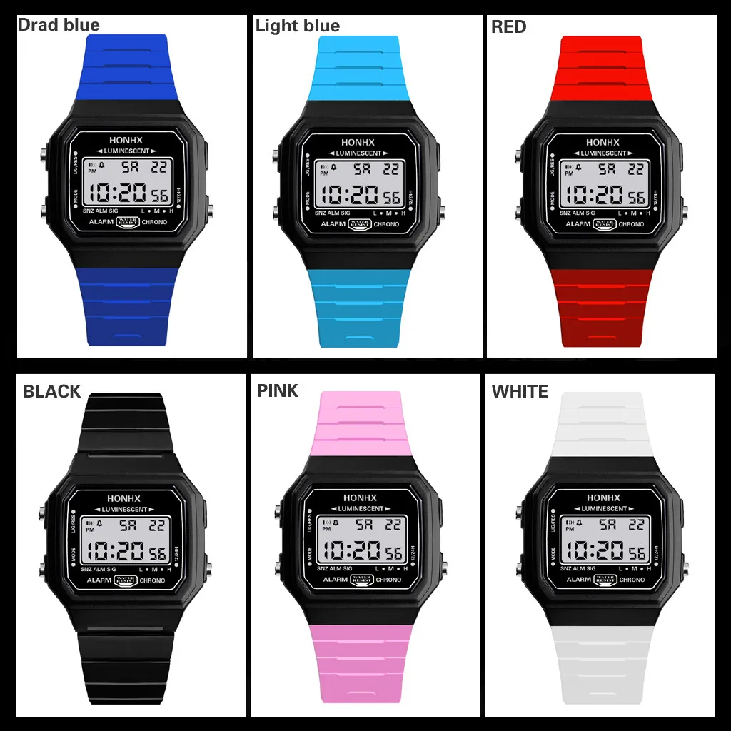 

LED Digital Screen Wrist Sport Watch For Men Women Unisex Boys Girls Kids Gift