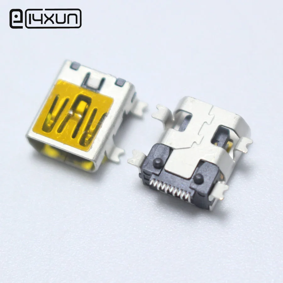 4 шт. SMD USB гнездовой разъем 10PIN AF печатная плата монтажный черный плоский край DIY