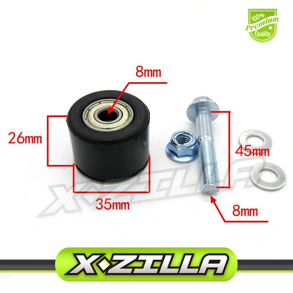 8mm Chain Roller Tensioner Pulley Wheel for Yamaha YFZ350 Banshee MotorbikeSprockets AliExpress