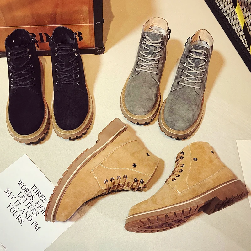 

Military Boots Outdoor Matte Trend Korean Version Of Martin Boots Boots Breathable Tooling Boots