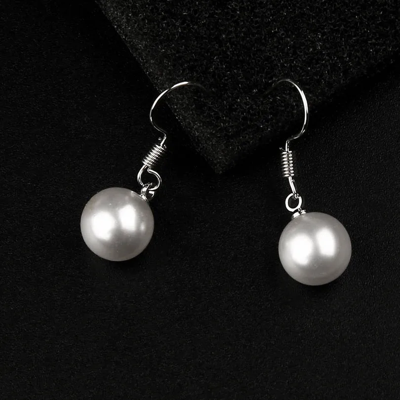 Женские серьги подвески с искусственным жемчугом 8 мм|dangle drop earings|dangle earringsdrop dangle