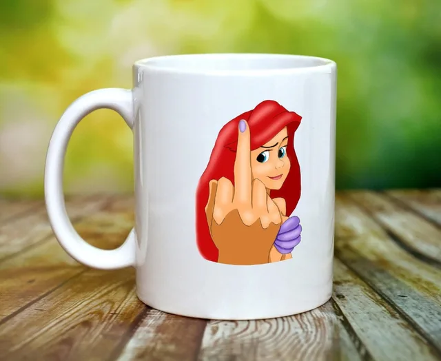 the little mermaid cups