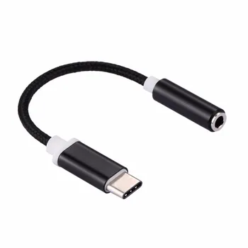 

USB-C / Type-C Male to 3.5mm Female Weave Texture Audio Adapter for Samsung / LG / Huawei / Oneplus 5 / Xiaomi Smartphones
