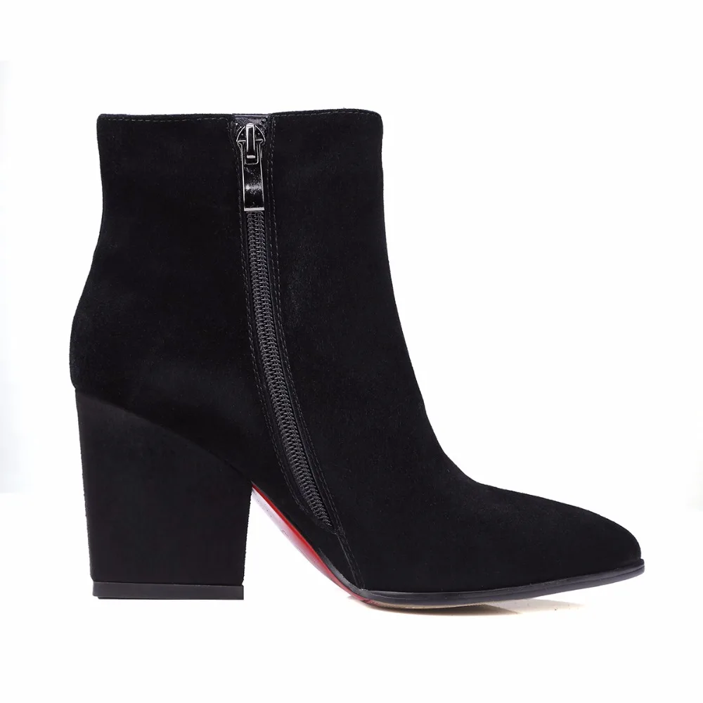 Suede Angle Boots 2017 New Arrival Kid Elastic Ban