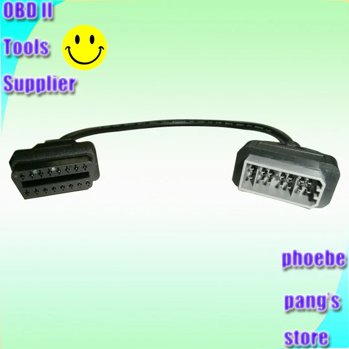 50 шт. для N-issan 14 Булавки мужчины к БД 2 16 Булавки женский OBD2 OBDII OBD 2 OBD -II расширение диагностический разъем инструмент Кабель-адаптер