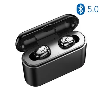 

Bluetooth Earphones 5.0 TWS Earbuds Invisible Mini Wireless Earphones Bass Stereo Headsets with 1200 mAh Charging Box