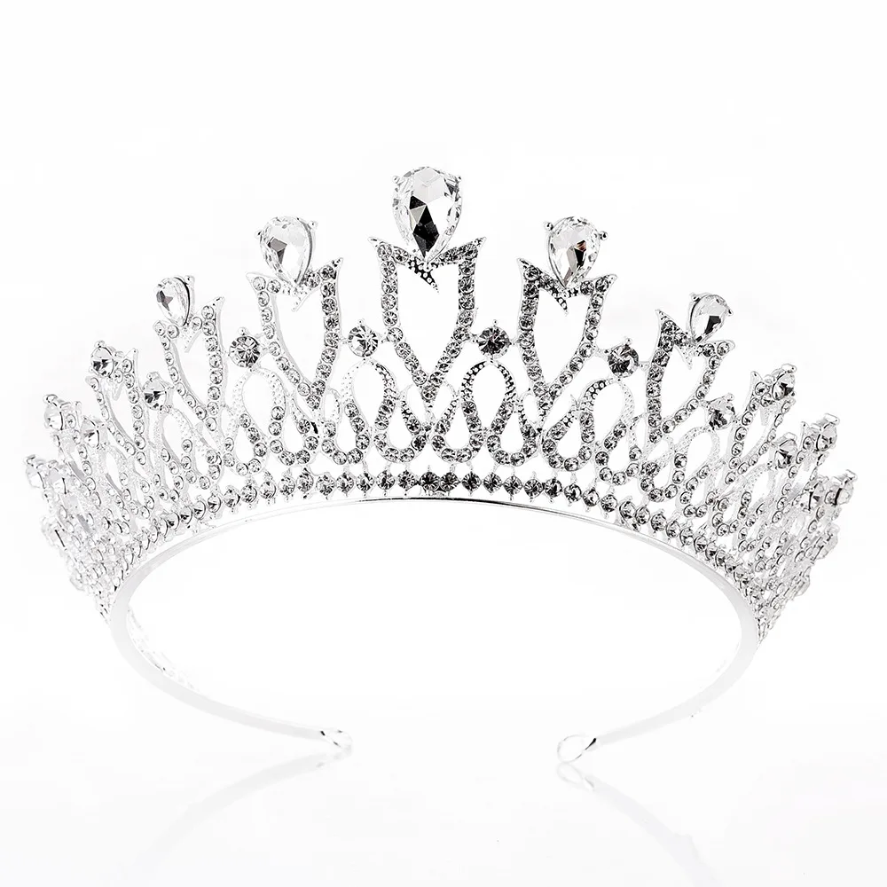 

LISM 1 Pc Headband Shiny Exquisite Bridal Rhinestone Hair Crown Clasp Hair Band Hair Hoop for Wedding Party HairDress Accessary
