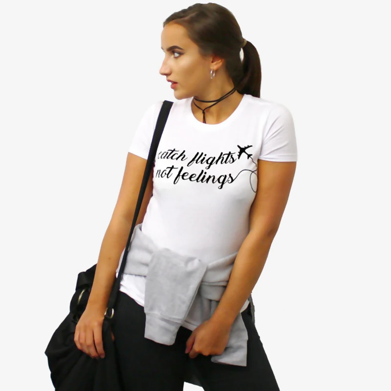 EnjoytheSpirit الصيد رحلات طيران لا مشاعر T قميص أعلى إمرأة عطلة الطائرة مطار نوعية جيدة الأزياء المحملة عارضة صالح EnjoytheSpirit الصيد رحلات طيران لا مشاعر T قميص أعلى إمرأة عطلة الطائرة مطار نوعية جيدة الأزياء المحملة عارضة صالح