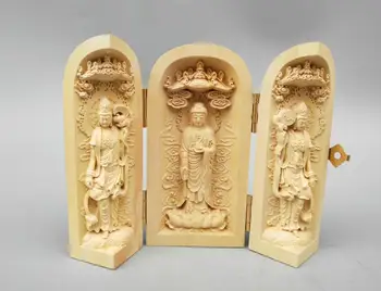 

Chinese wood carving Medicine Buddha statue