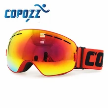 COPOZZ Новое поступление 1* лыжные очки двухслойные UV400 большие Лыжные маски очки лыжные мужские снежные очки для сноуборда