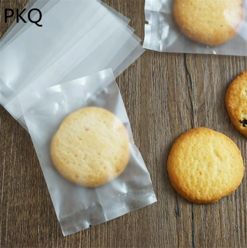 100 шт. матовый пластиковый пакет для бисквита/Mooncake стандартный с отрывным вырезом