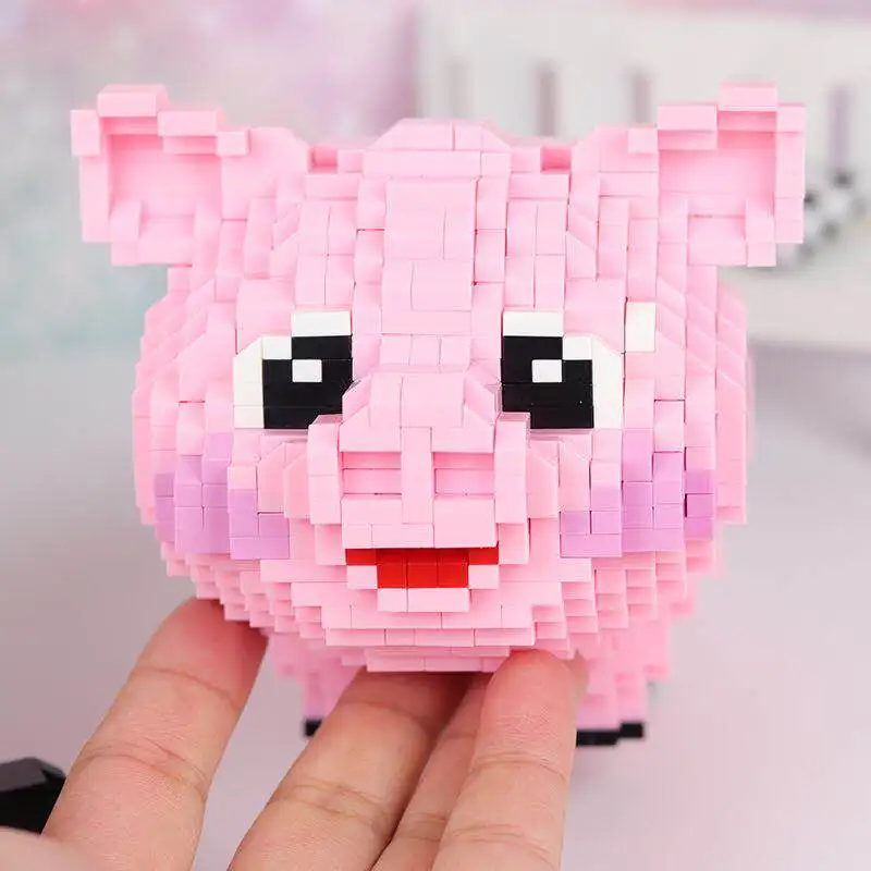 HC Mini blocks Pink pig 1017-3