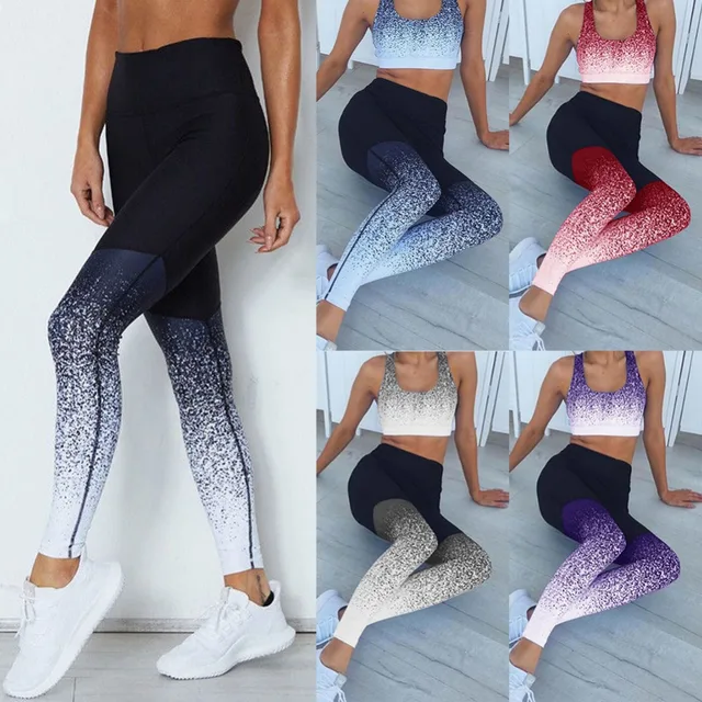 US $4.74 2019 Hot Women Yoga Pants Compression Tights Female Slim Sports Clothing Sport Pants Seamless Leggi