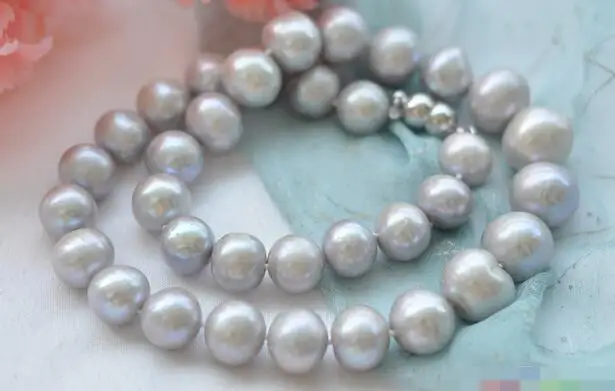 

3621 ROUND GRAY FRESHWATER PEARL NECKLACE