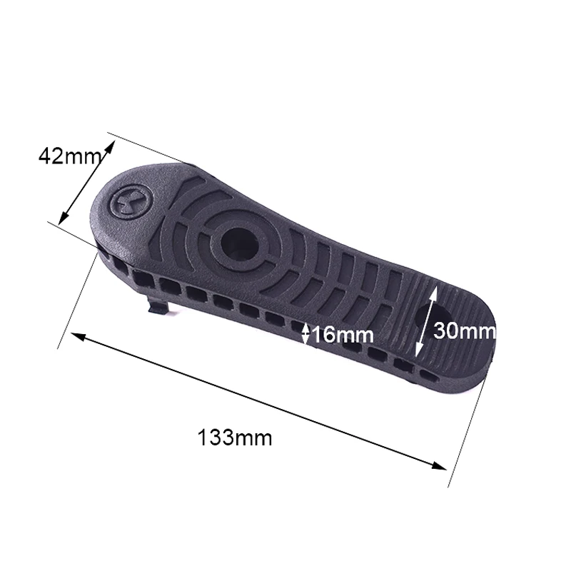 Tactical Black Rubber Enhanced Buttpad For CTR/UBR/ACS/STR Rifle Butt Stocks Hunting Caza