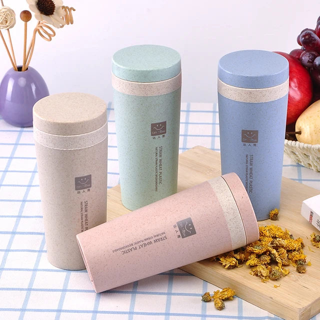 Best Eco Stylish Wheat Straw Plastic Sports Water Bottle Coffee Mugs Tea Tumblers Mugs Home Office Best Eco Stylish Wheat Straw Plastic Sports Water Bottle Coffee Mugs Tea Tumblers Mugs Home Office