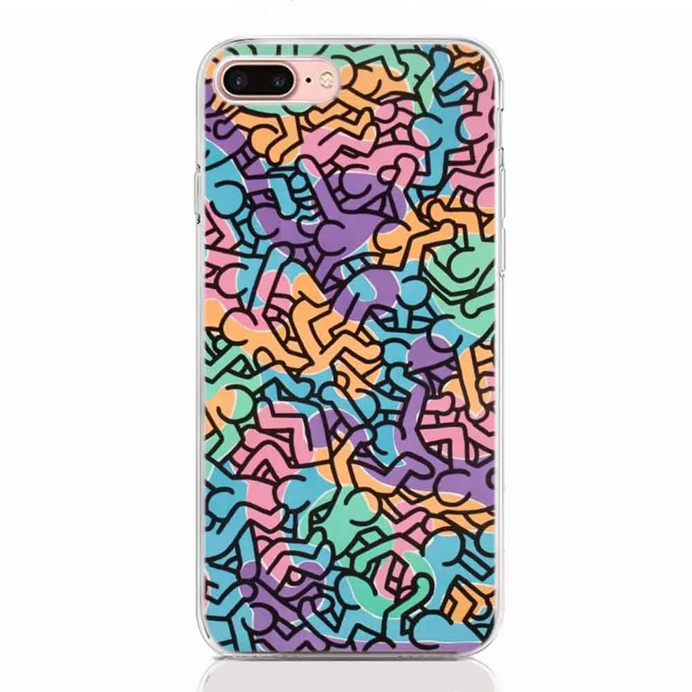 Для Google Pixel 4 4XL 3A XL 3 2 2XL 3XL Мягкий силиконовый чехол из ТПУ с принтом Keith Haring задняя крышка Защитный ковер чехол на корпус телефона - Цвет: A02