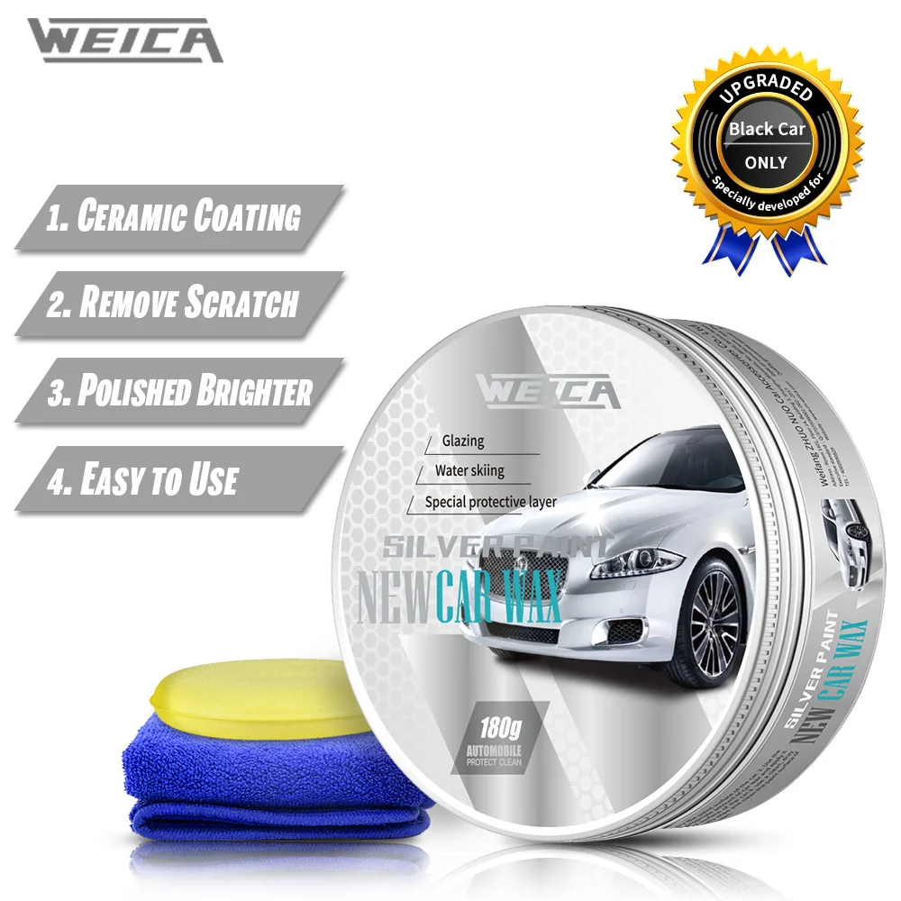 

Automotive Hard Wax Waterproof Car Plated Coating Solid Wax Scratch Repair Surface Coating for Silver Cars 180g Free Shipping