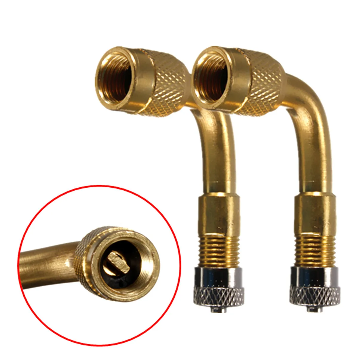 

1 pcs Air Tyre Valve Tire Valve Stem Extenders Extension Adapter 90 Degree Angle Brass for Car Truck Motorcycle