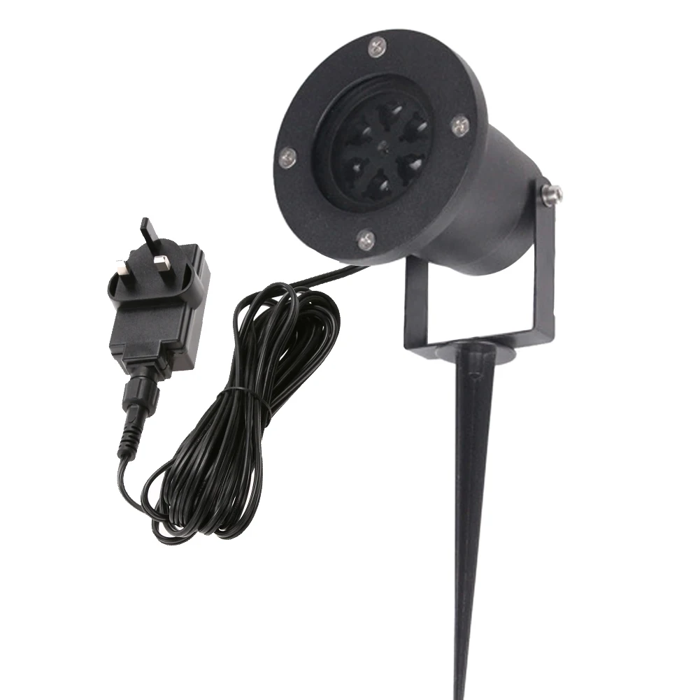 Waterproof Moving Snow Laser Projector Lamps Snowflake LED Stage Light For Christmas Party Landscape Light Garden Lamp Outdoor snowflake christmas lights moving sparkling led landscape laser projector star light lawn waterproof garden lamps xmas decor