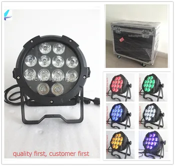 

6pcs+flight case Outdoor Led 12x18w Par Can Uplight RGBWA UV 6in1 Sound Strobe IP65 DMX Stage DJ Waterproof Lighting