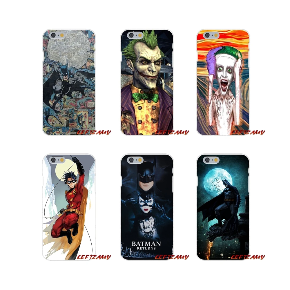 

For iPhone X XR XS MAX 4 4S 5 5S 5C SE 6 6S 7 8 Plus Accessories Phone Cases Covers Arkham Origins Joker Batman logo