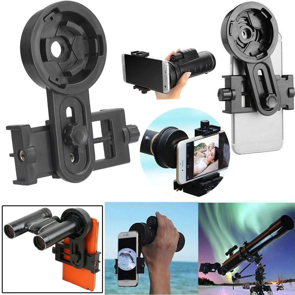 Универсальный мобильный телефон камера адаптер телескоп отрегулировать клип бинокль монокуляр держатель Телескопы для iPhone XR XS Max X 8