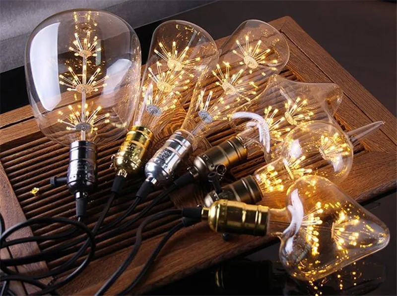 E27 220 В 12 Вт ST64 Edison Ретро светодиодный Starlight лампа накаливания ампулы винтажные лампы Эдисона