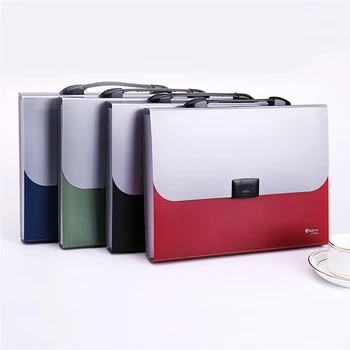 

A4 File Folder fichario 13 Index Pockets Layers Document Study Working Metallic color Expanding Wallet Organizer filing products