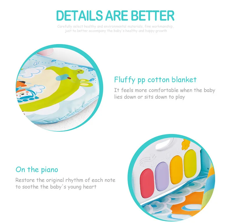 baby piano gym mat 5 in 1