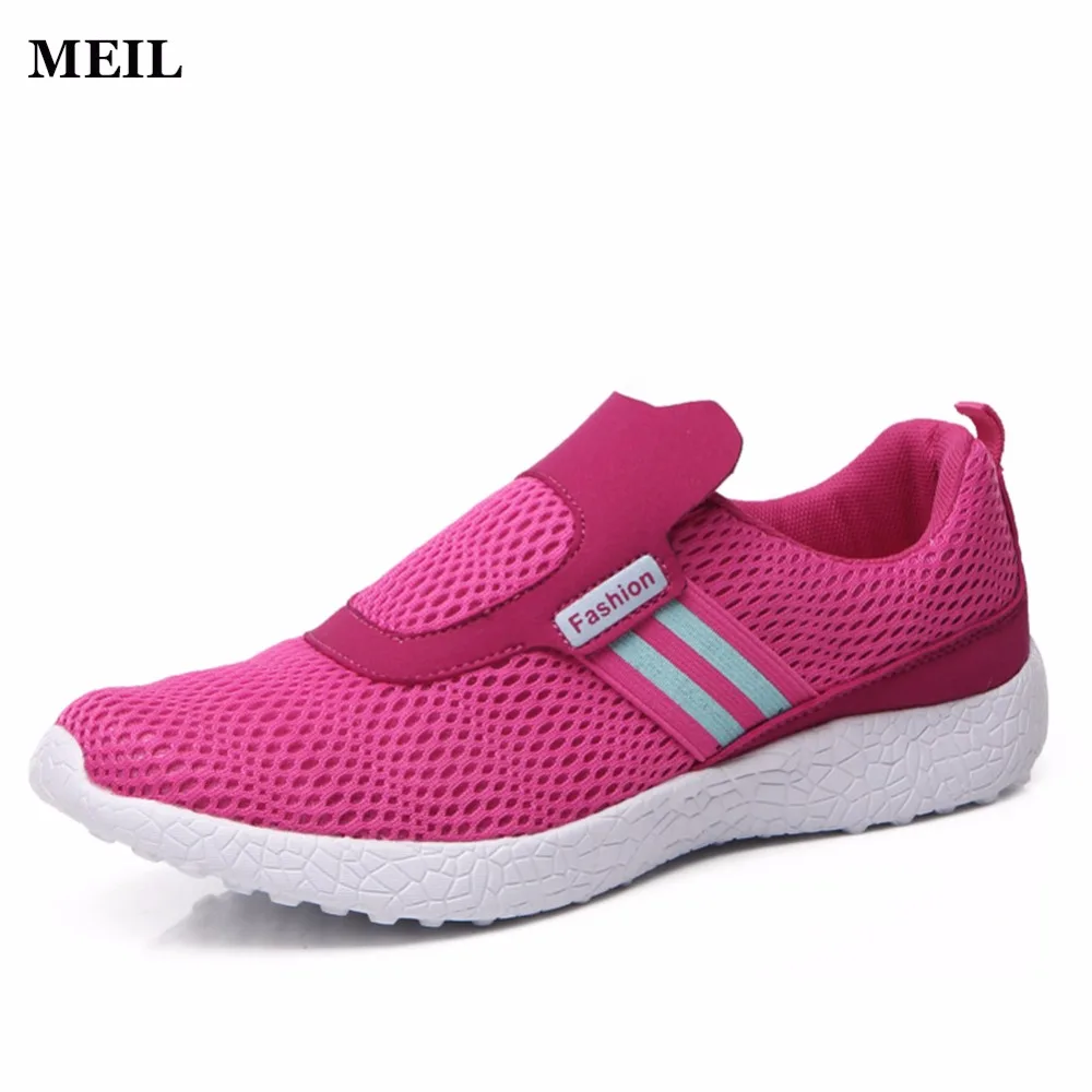 

2017 New Summer Zapato Women Breathable Mesh Zapatillas Shoes For Women Network Soft Casual Shoes Wild Flats Casual