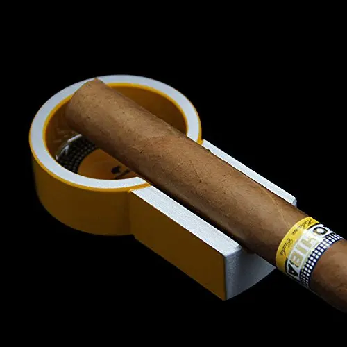 Новая COHIBA желтая компактная алюминиевая сигарета из сплава, держатель пепельницы для путешествий