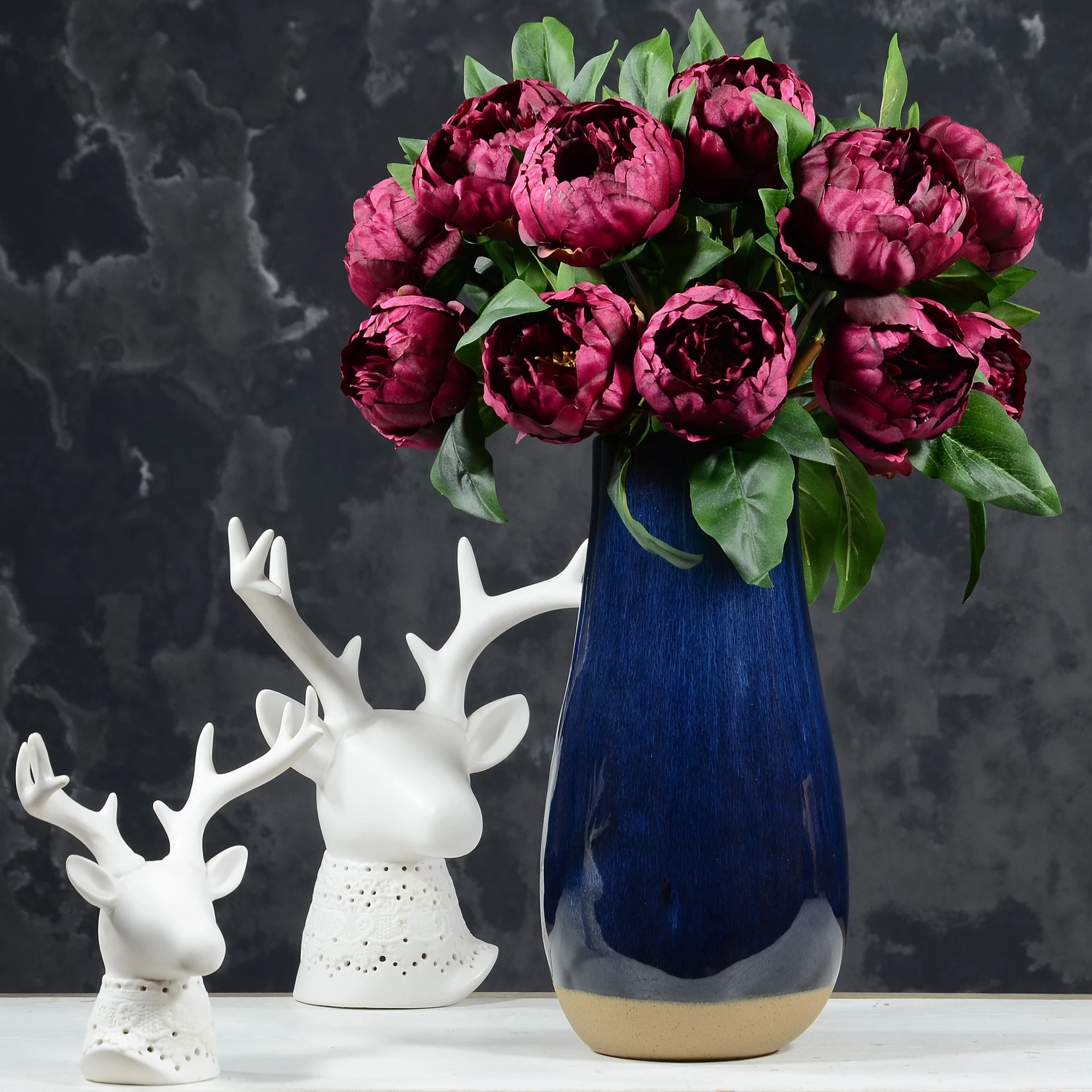 Rinlong Искусственные цветы 2 шт. европейские искусственные пионы 2 ...