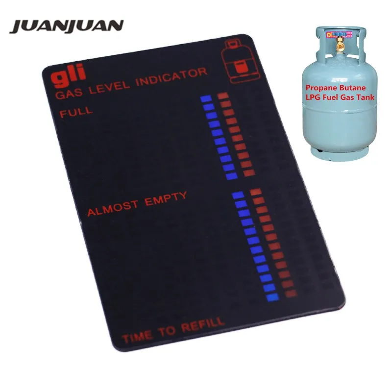 

10pcs Practical Gas Tank Level Indicator Propane Butane LPG Fuel Magnetic Gauge Bottle Temperature meter household 20%Off