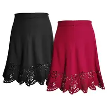 Женская юбка короткая однотонная с высокой талией приталенная Клубное платье повседневные Коктейльные юбки большого размера открытая юбка с боковым низом для девочек Англия